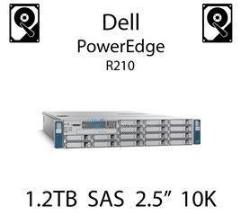 1.2TB 2.5" dedykowany dysk serwerowy SAS do serwera Dell PowerEdge R210, HDD Enterprise 10k - 34XWC (REF)