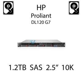 1.2TB 2.5" dedykowany dysk serwerowy SAS do serwera HP ProLiant DL120 G7, HDD Enterprise 10k - 693648-B21