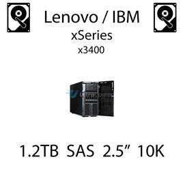 1.2TB 2.5" dedykowany dysk serwerowy SAS do serwera Lenovo / IBM System x3400, HDD Enterprise 10k, 600MB/s - 00AD075