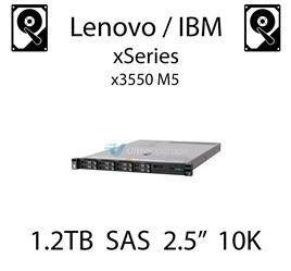 1.2TB 2.5" dedykowany dysk serwerowy SAS do serwera Lenovo / IBM System x3550 M5, HDD Enterprise 10k, 600MB/s - 00AJ146 (REF)