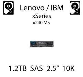 1.2TB 2.5" dedykowany dysk serwerowy SAS do serwera Lenovo / IBM xSeries x240 M5, HDD Enterprise 10k, 1.2GB/s - 00NA261