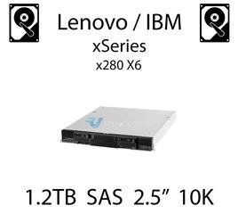 1.2TB 2.5" dedykowany dysk serwerowy SAS do serwera Lenovo / IBM xSeries x280 X6, HDD Enterprise 10k, 1.2GB/s - 00NA301