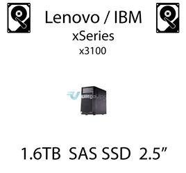 1.6TB 2.5" dedykowany dysk serwerowy SAS do serwera Lenovo / IBM System x3100, SSD Enterprise , 600MB/s - 49Y6200