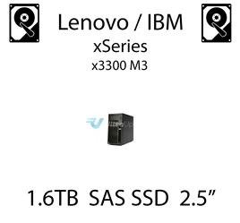 1.6TB 2.5" dedykowany dysk serwerowy SAS do serwera Lenovo / IBM System x3300 M3, SSD Enterprise , 600MB/s - 49Y6195