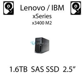 1.6TB 2.5" dedykowany dysk serwerowy SAS do serwera Lenovo / IBM System x3400 M2, SSD Enterprise , 600MB/s - 49Y6195