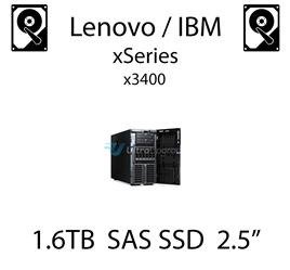 1.6TB 2.5" dedykowany dysk serwerowy SAS do serwera Lenovo / IBM System x3400, SSD Enterprise , 600MB/s - 49Y6195