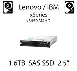 1.6TB 2.5" dedykowany dysk serwerowy SAS do serwera Lenovo / IBM System x3650 M4HD, SSD Enterprise , 600MB/s - 49Y6195