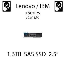 1.6TB 2.5" dedykowany dysk serwerowy SAS do serwera Lenovo / IBM xSeries x240 M5, SSD Enterprise , 1.2GB/s - 00FN409