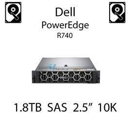 1.8TB 2.5" dedykowany dysk serwerowy SAS do serwera Dell PowerEdge R740, HDD Enterprise 10k, 12Gbps - 400-ATJR (REF)