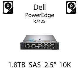 1.8TB 2.5" dedykowany dysk serwerowy SAS do serwera Dell PowerEdge R7425, HDD Enterprise 10k, 12Gbps - 400-ATJR (REF)