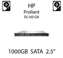 1000GB 2.5" dedykowany dysk serwerowy SATA do serwera HP ProLiant DL160 G8, HDD Enterprise 7.2k, 6Gbps - 656108-001 (REF)