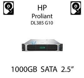 1000GB 2.5" dedykowany dysk serwerowy SATA do serwera HP ProLiant DL385 G10, HDD Enterprise 7.2k, 6Gbps - 655710-B21   (REF)