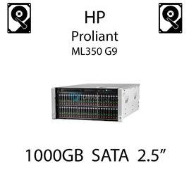 1000GB 2.5" dedykowany dysk serwerowy SATA do serwera HP Proliant ML350 G9, HDD Enterprise 7.2k, 6Gbps - 655710-B21