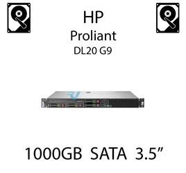 1000GB 3.5" dedykowany dysk serwerowy SATA do serwera HP ProLiant DL20 G9, HDD Enterprise 7.2k, 6Gbps - 657739-001