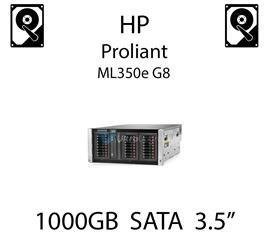 1000GB 3.5" dedykowany dysk serwerowy SATA do serwera HP ProLiant ML350e G8, HDD Enterprise 7.2k, 6Gbps - 657739-001 (REF)