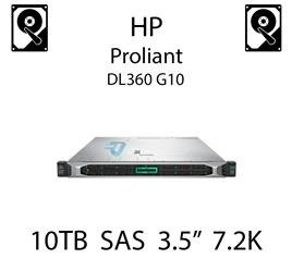 10TB 3.5" dedykowany dysk serwerowy SAS do serwera HP ProLiant DL360 G10, HDD Enterprise 7.2k, 12Gbps - 857644-B21