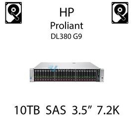 10TB 3.5" dedykowany dysk serwerowy SAS do serwera HP ProLiant DL380 G9, HDD Enterprise 7.2k, 12Gbps - 857644-B21