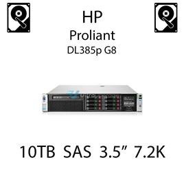 10TB 3.5" dedykowany dysk serwerowy SAS do serwera HP ProLiant DL385p G8, HDD Enterprise 7.2k, 12Gbps - 857644-B21