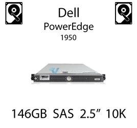 146GB 2.5" dedykowany dysk serwerowy SAS do serwera Dell PowerEdge 1950, HDD Enterprise 10k, 300MB/s - CM318 (REF)