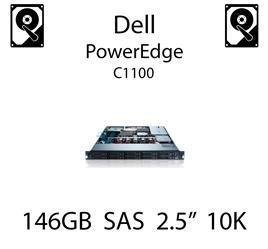 146GB 2.5" dedykowany dysk serwerowy SAS do serwera Dell PowerEdge C1100, HDD Enterprise 10k, 300MB/s - CM318 (REF)