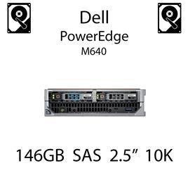 146GB 2.5" dedykowany dysk serwerowy SAS do serwera Dell PowerEdge M640, HDD Enterprise 10k, 300MB/s - CM318 (REF)