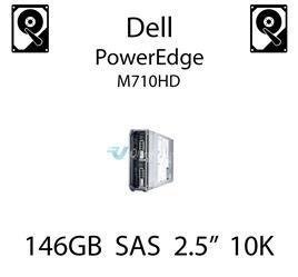 146GB 2.5" dedykowany dysk serwerowy SAS do serwera Dell PowerEdge M710HD, HDD Enterprise 10k, 300MB/s - CM318 (REF)