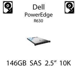 146GB 2.5" dedykowany dysk serwerowy SAS do serwera Dell PowerEdge R630, HDD Enterprise 10k, 300MB/s - CM318 (REF)