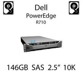 146GB 2.5" dedykowany dysk serwerowy SAS do serwera Dell PowerEdge R710, HDD Enterprise 10k, 300MB/s - CM318 (REF)