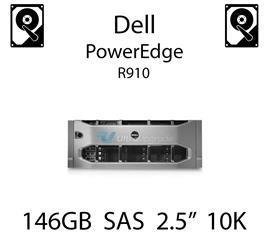 146GB 2.5" dedykowany dysk serwerowy SAS do serwera Dell PowerEdge R910, HDD Enterprise 10k, 600MB/s - X829K (REF)