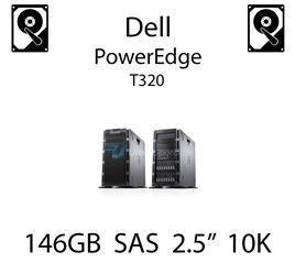 146GB 2.5" dedykowany dysk serwerowy SAS do serwera Dell PowerEdge T320, HDD Enterprise 10k, 300MB/s - CM318 (REF)