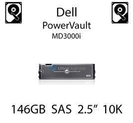 146GB 2.5" dedykowany dysk serwerowy SAS do serwera Dell PowerVault MD3000i, HDD Enterprise 10k, 300MB/s - CM318 (REF)