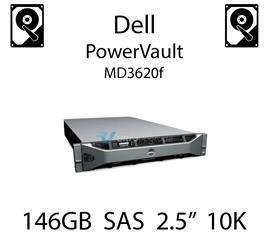 146GB 2.5" dedykowany dysk serwerowy SAS do serwera Dell PowerVault MD3620f, HDD Enterprise 10k, 600MB/s - X829K (REF)