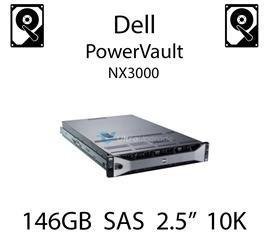 146GB 2.5" dedykowany dysk serwerowy SAS do serwera Dell PowerVault NX3000, HDD Enterprise 10k, 300MB/s - CM318 (REF)