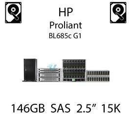 146GB 2.5" dedykowany dysk serwerowy SAS do serwera HP ProLiant BL685c G1, HDD Enterprise 15k - 504334-001 (REF)