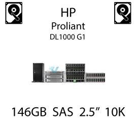 146GB 2.5" dedykowany dysk serwerowy SAS do serwera HP ProLiant DL1000 G1, HDD Enterprise 10k - 507125-B21