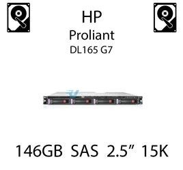 146GB 2.5" dedykowany dysk serwerowy SAS do serwera HP ProLiant DL165 G7, HDD Enterprise 15k - 504334-001