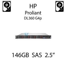 146GB 2.5" dedykowany dysk serwerowy SAS do serwera HP ProLiant DL360 G4p, HDD Enterprise , 300MB/s - 431958-B21