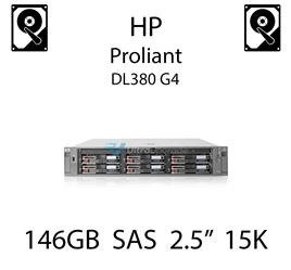 146GB 2.5" dedykowany dysk serwerowy SAS do serwera HP ProLiant DL380 G4, HDD Enterprise 15k - 504062-B21