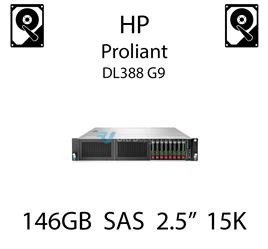 146GB 2.5" dedykowany dysk serwerowy SAS do serwera HP ProLiant DL388 G9, HDD Enterprise 15k - 652605-B21