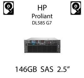 146GB 2.5" dedykowany dysk serwerowy SAS do serwera HP ProLiant DL585 G7, HDD Enterprise , 300MB/s - 432320-001 (REF)