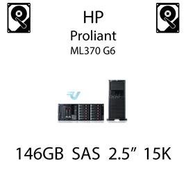 146GB 2.5" dedykowany dysk serwerowy SAS do serwera HP ProLiant ML370 G6, HDD Enterprise 15k - 504062-B21