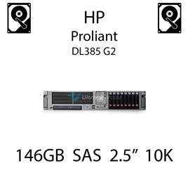 146GB 2.5" dedykowany dysk serwerowy SAS do serwera HP Proliant DL385 G2, HDD Enterprise 10k, 3072MB/s - 418399-001