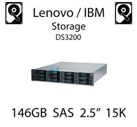 146GB 2.5" dedykowany dysk serwerowy SAS do serwera Lenovo / IBM Storage DS3200, HDD Enterprise 15k, 600MB/s - 44W2294