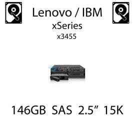 146GB 2.5" dedykowany dysk serwerowy SAS do serwera Lenovo / IBM System x3455, HDD Enterprise 15k, 600MB/s - 90Y8926