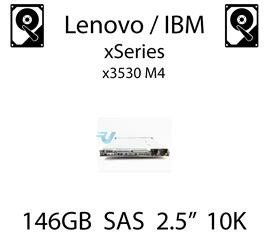 146GB 2.5" dedykowany dysk serwerowy SAS do serwera Lenovo / IBM System x3530 M4, HDD Enterprise 10k, 600MB/s - 42D0632