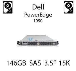 146GB 3.5" dedykowany dysk serwerowy SAS do serwera Dell PowerEdge 1950, HDD Enterprise 15k, 3072MB/s - DY635 (REF)