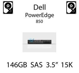 146GB 3.5" dedykowany dysk serwerowy SAS do serwera Dell PowerEdge 850, HDD Enterprise 15k, 3072MB/s - DY635 (REF)