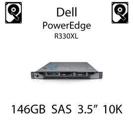 146GB 3.5" dedykowany dysk serwerowy SAS do serwera Dell PowerEdge R330XL, HDD Enterprise 10k, 3072MB/s - M8033 (REF)