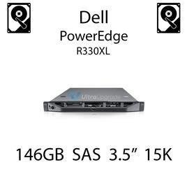 146GB 3.5" dedykowany dysk serwerowy SAS do serwera Dell PowerEdge R330XL, HDD Enterprise 15k, 3072MB/s - DY635 (REF)