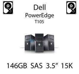 146GB 3.5" dedykowany dysk serwerowy SAS do serwera Dell PowerEdge T105, HDD Enterprise 15k, 3072MB/s - DY635 (REF)